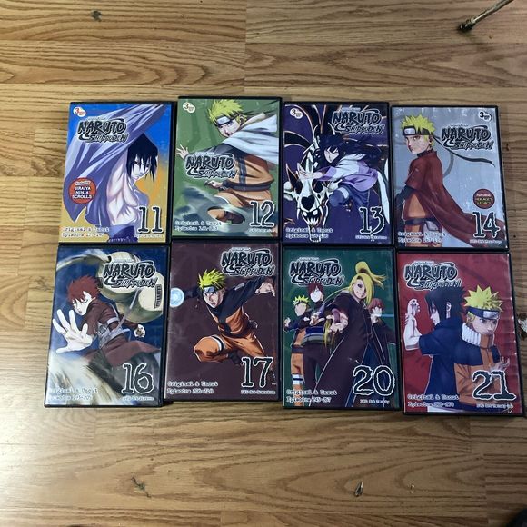 NARUTO Shippuden Mixed Lot of 8 DVD Uncut Box Set 11 12 13 14 16 17 2021